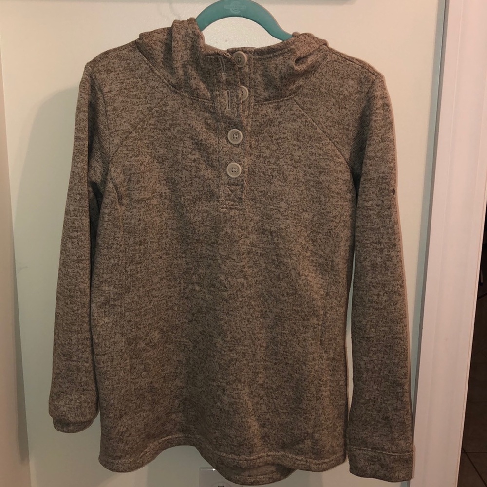 Ladies Columbia Hooded Pullover Sweater Large